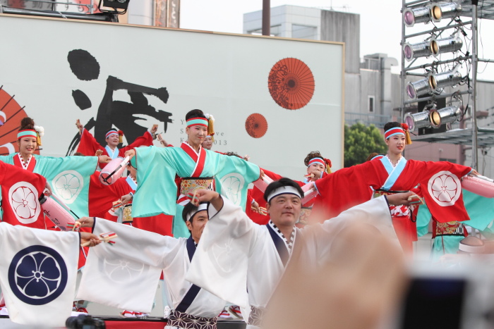 第60回よさこい祭り 前夜祭 濱長 花神楽 その1_a0077663_1542376.jpg