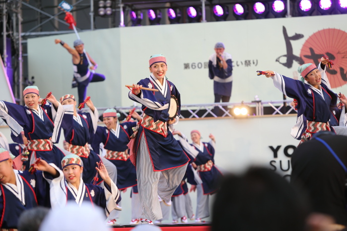 第60回よさこい祭り 前夜祭 上總組 その1_a0077663_8562098.jpg