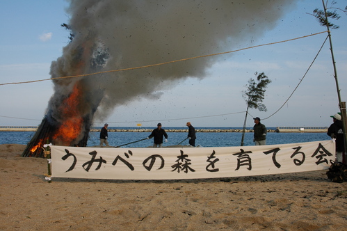 2007年（平成１９年）のとんど焼き　　in　　せんなん里海公園_c0108460_1173965.jpg