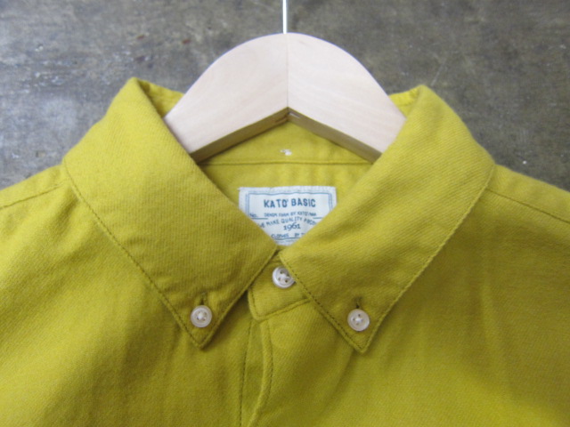 Kato BASIC ・・・ マスタードB/D NELL SHIRTS!★!_d0152280_21432118.jpg
