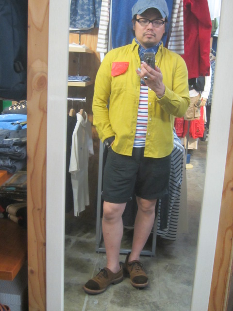 Kato BASIC ・・・ マスタードB/D NELL SHIRTS!★!_d0152280_22132588.jpg
