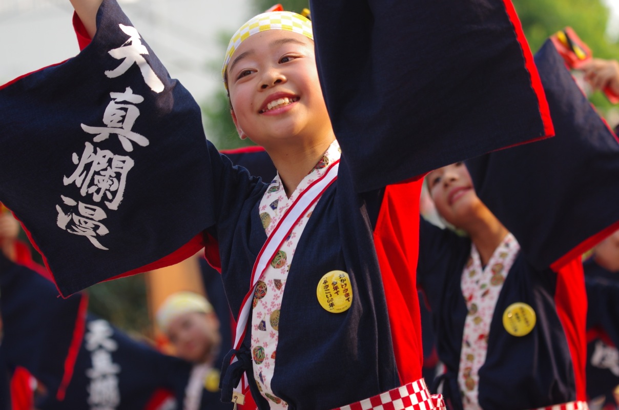 高知よさこい２０１３祭本番一日目その２６（帯屋町筋ジュニア隊）_a0009554_2340312.jpg