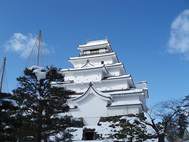 雪景色の会津若松城_f0007166_22472996.jpg