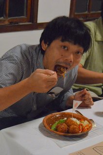 「熊谷幸治・大谷工作室 二人展」 ごはん会の様子_d0087761_2371443.jpg