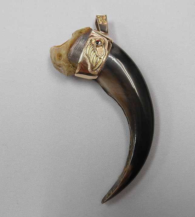 堀江純　グリズリークロー　ペンダント　ラコタ　スー族　インディアンジュエリー 堀江純 グリズリークロー ペンダント ラコタ スー族 インディアン