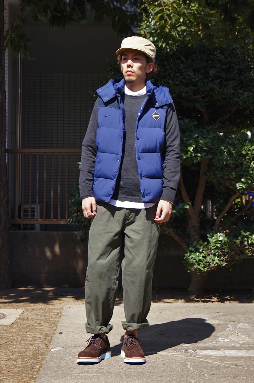 F.C.R.B. - REVERSIBLE DOWN VEST and more... : UNDERPASS・・・Having fun!!!