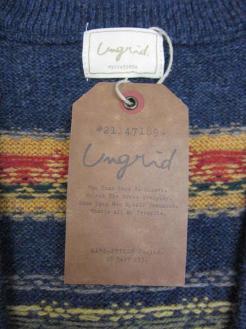 Ungrid - 新作＊ヴィンテージフラワーニットベスト アングリッド UNGRID ヴィンテージフラワーニットベスト