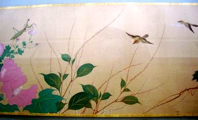 酒井抱一《秋夏草図屏風》・《四季花鳥図巻》など　＠東京国立博物館_b0044404_21381520.jpg