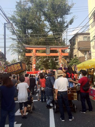 赤城神社例大祭 昨日 神楽坂で 赤城神社例大祭 昨日 神楽坂で