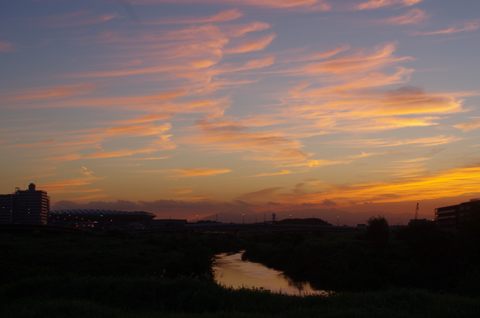 台風の翌日の夕焼け 2_b0151409_22141567.jpg