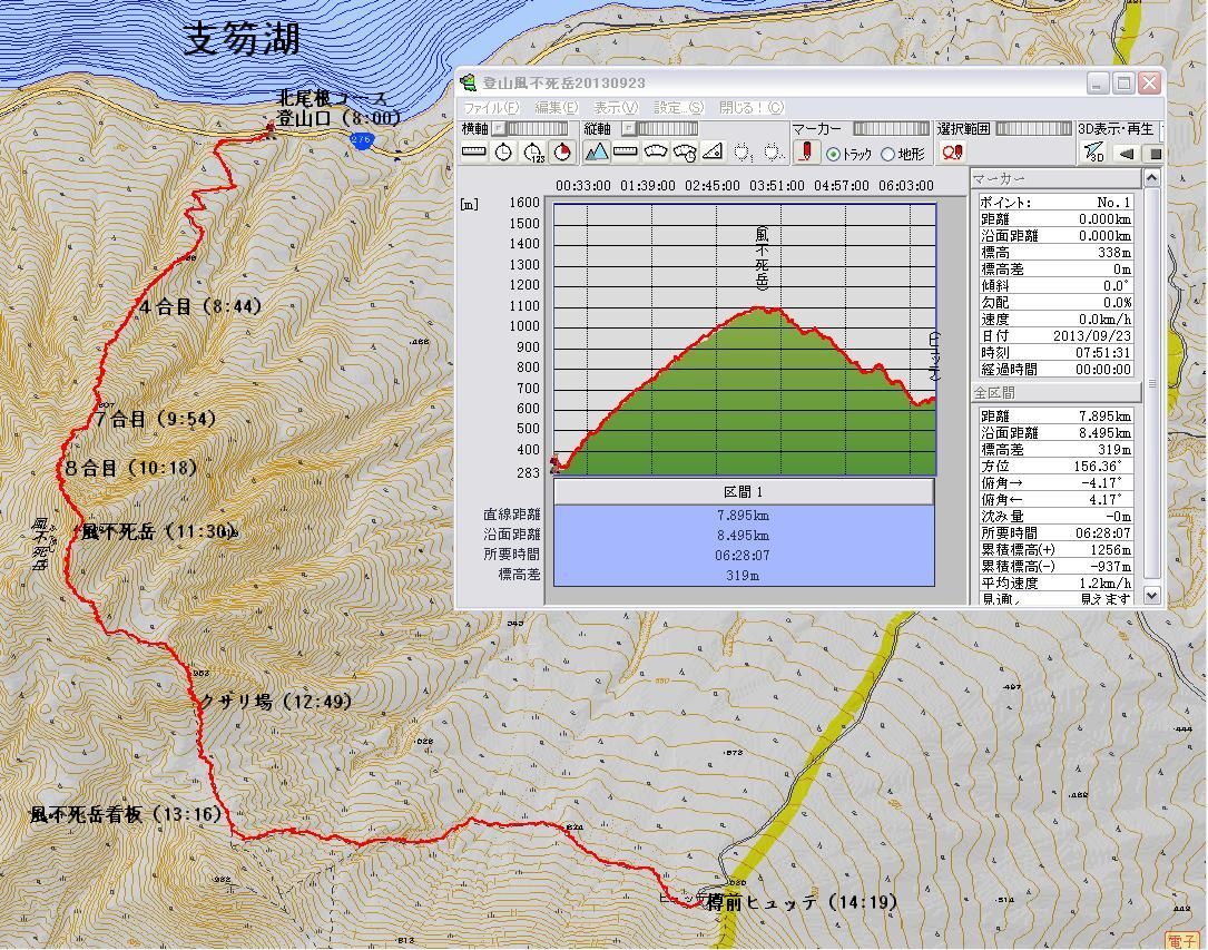 風不死岳１１０２ｍ◆2013.9.23_e0335379_20383658.jpg