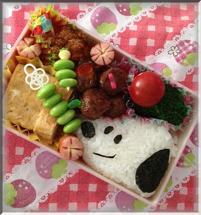 ほ助さんのたぬきにぎりとスヌーピー弁当～♪_b0147722_159823.jpg