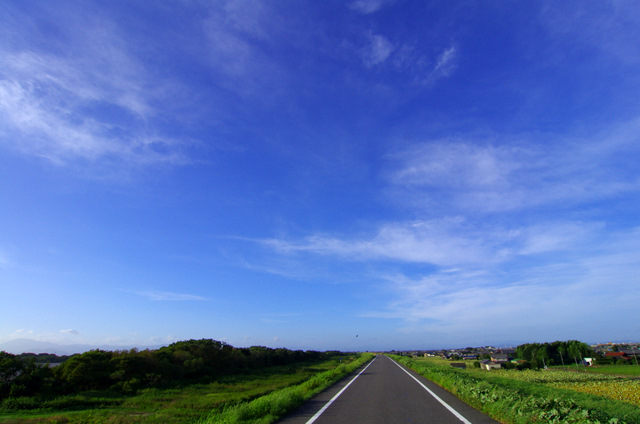 昨日の夕景・木曽川　；ご近所_d0186245_14461369.jpg