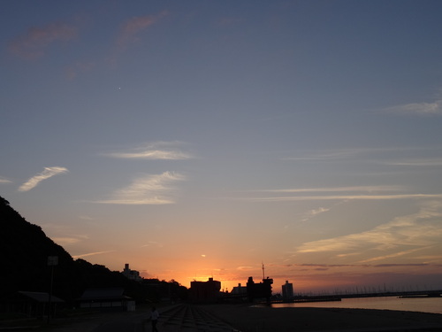 2014新春里海まつり第１回打ち合せ会　＆　せんなん里海公園の夕焼け_c0108460_2252153.jpg