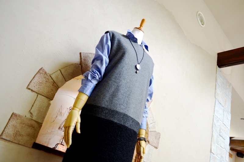 ”万能ワイヤー＆シャーリングシャツ＆ボクシーラインワンピ”_d0153941_11555629.jpg