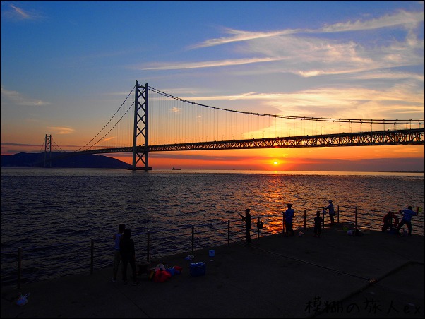 明石海峡大橋の夕陽！_f0140054_16193164.jpg