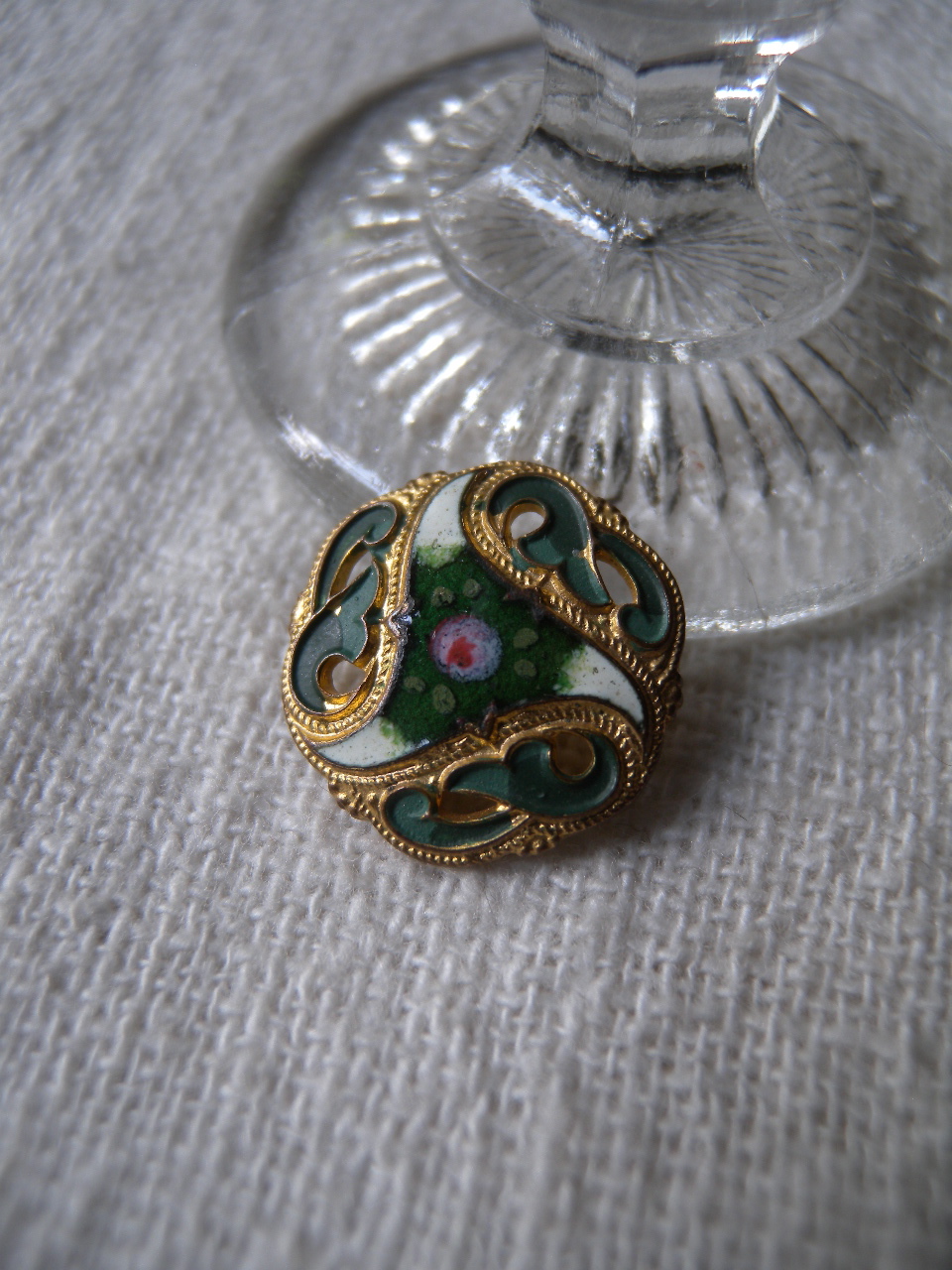 希少❤️中川清美ブローチ 4474) K18 002刻印 ゴールドブローチ K18