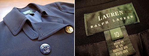 \"Ralph Lauren\" Pea Coat, 80\'s \"Banana Republic\" Shirt_c0220830_18234884.jpg