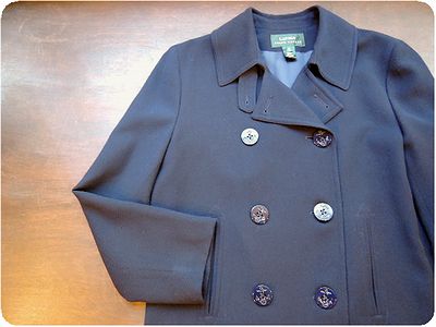 \"Ralph Lauren\" Pea Coat, 80\'s \"Banana Republic\" Shirt_c0220830_18235614.jpg