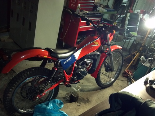 ホンダのTLM50レストア途中です。不動です。 TLM50レストア＜足回り