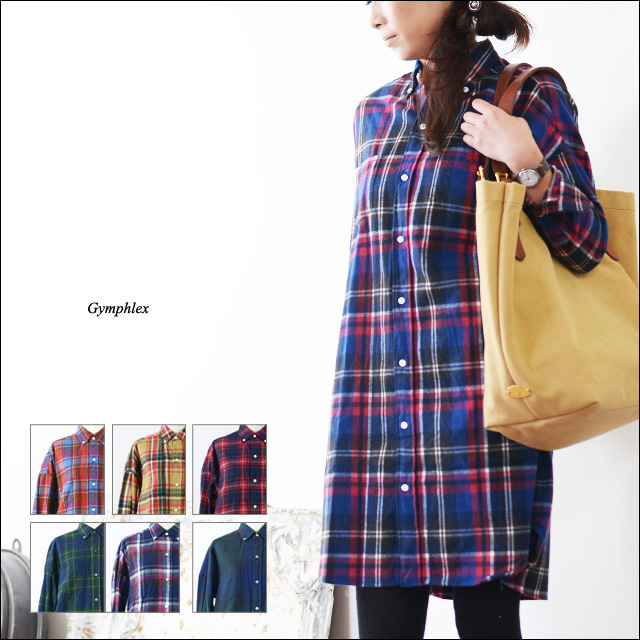 Gymphlex [ジムフレックス] LONG PK 起毛ビエラ CHECK SHIRTS [J-1071VPC]_f0051306_17443865.jpg