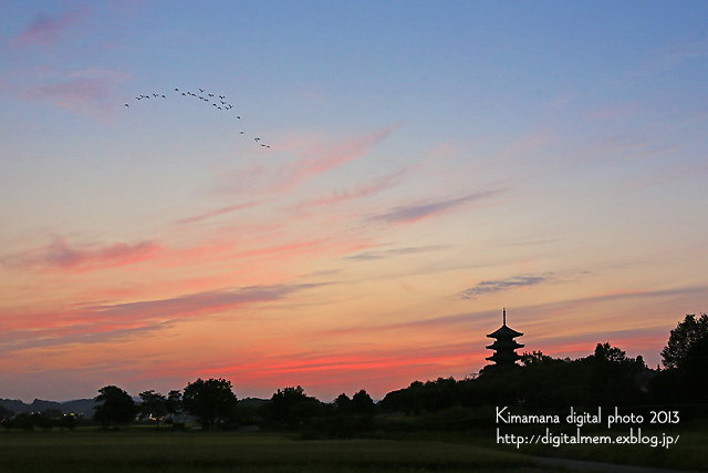 備中国分寺の夕景　10/3_c0083985_1982193.jpg