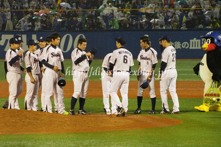 10/4宮本慎也選手引退試合観戦、引退セレモニーフォト1、胴上げ他_e0222575_2413218.jpg