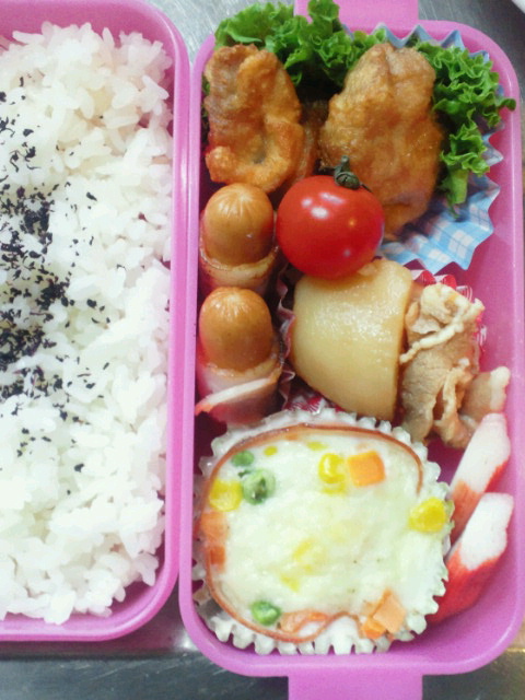 次女のお弁当　175th_a0267766_12254878.jpg