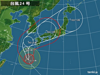 「台風２４号　接近中！」_b0033573_1673214.jpg