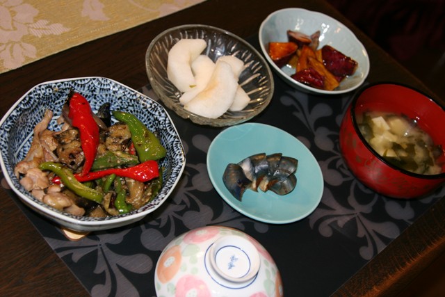 ★・・・茄子と鶏モモ肉の鴫焼き (318kcal) 　_f0229190_21351119.jpg