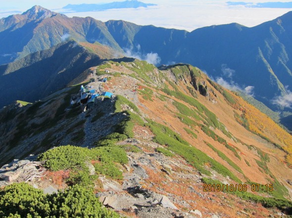 北岳＆間ノ岳：2日目（肩の小屋→北岳・間ノ岳・農鳥小屋→北岳山荘）_b0148050_17103744.jpg