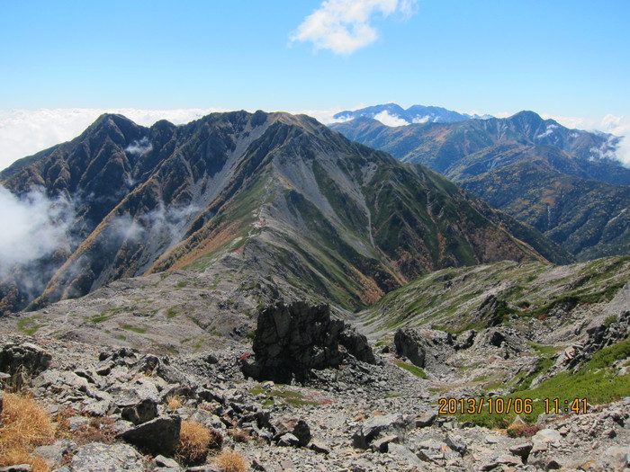 北岳＆間ノ岳：2日目（肩の小屋→北岳・間ノ岳・農鳥小屋→北岳山荘）_b0148050_18454611.jpg