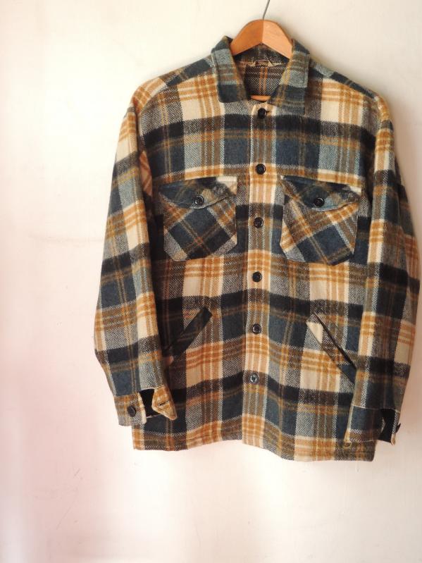 60S DEACON BROTHERS WOOL SHIRT JACKET--RECOMMEND--_c0176867_12505573.jpg