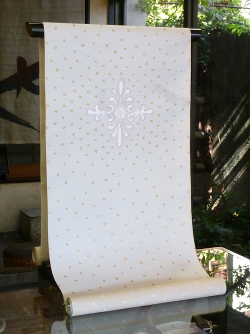 勝山健史 帯 ヨーロッパ七宝文 <工芸帯地 洛風林の帯>_d0159384_1519227.jpg
