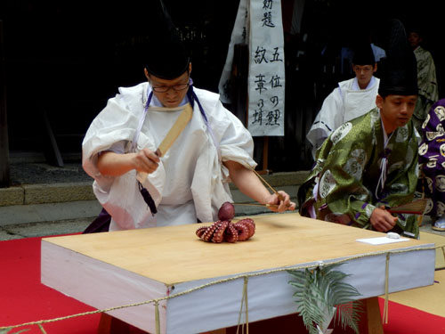 岡崎神社大祭 一條流式包丁奉納_e0048413_2210863.jpg