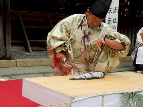岡崎神社大祭　一條流式包丁奉納_e0048413_22112676.jpg