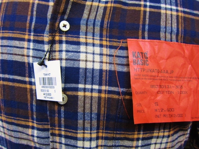 毎年・好評のKato BASIC NELL SHIRTS ・・・ 今季も色味の良い1枚達です♪♪♪_d0152280_21541220.jpg