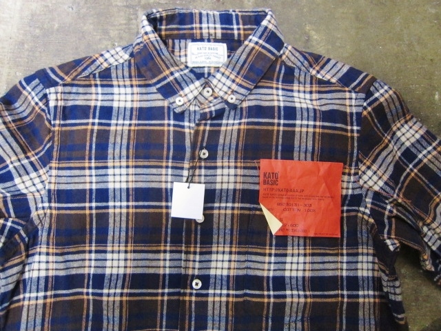 毎年・好評のKato BASIC NELL SHIRTS ・・・ 今季も色味の良い1枚達です♪♪♪_d0152280_21544012.jpg