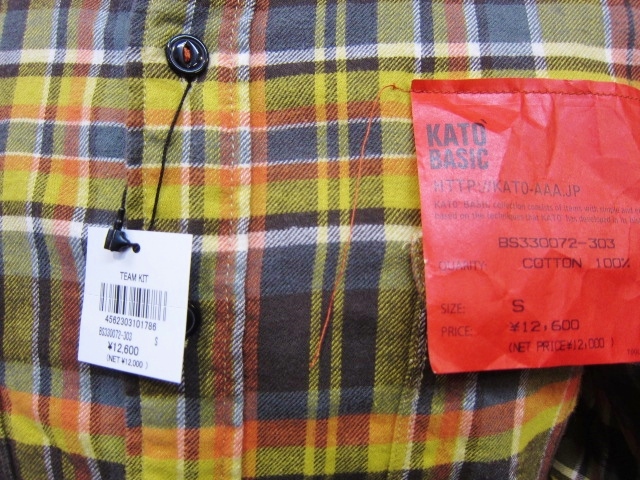 毎年・好評のKato BASIC NELL SHIRTS ・・・ 今季も色味の良い1枚達です♪♪♪_d0152280_215521100.jpg
