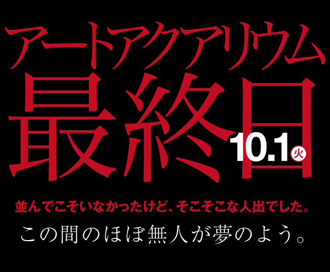 アートアクアリウム最終日_e0333645_20112176.jpg