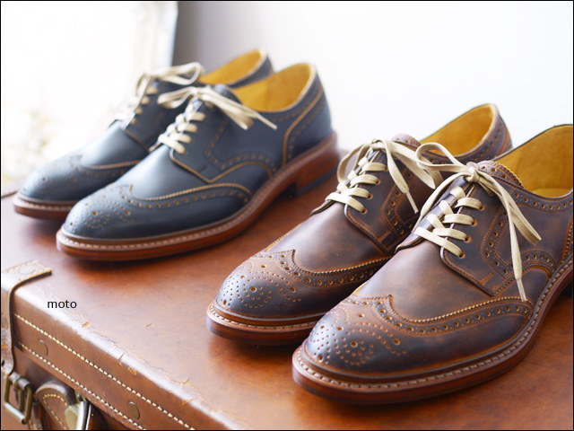 moto leather＆silver [モトレザー] ウィングチップローカット手染めコードバン [2103]_f0051306_19382267.jpg