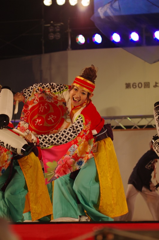 高知よさこい２０１３後夜祭中央公園その２（よさこい塾・ありがた屋）_a0009554_1311260.jpg