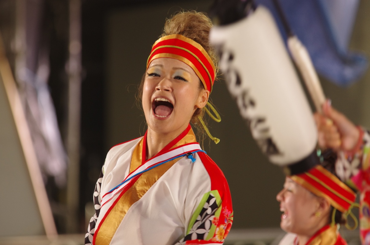 高知よさこい２０１３後夜祭中央公園その２（よさこい塾・ありがた屋）_a0009554_1334078.jpg