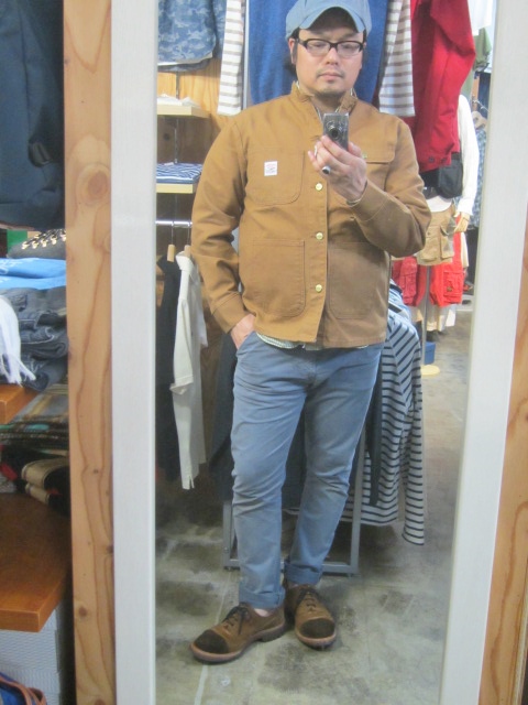 Pointer USA ・・・ Shawl カラー Hickory CoverAll JKT (別注)！♪！_d0152280_0101364.jpg