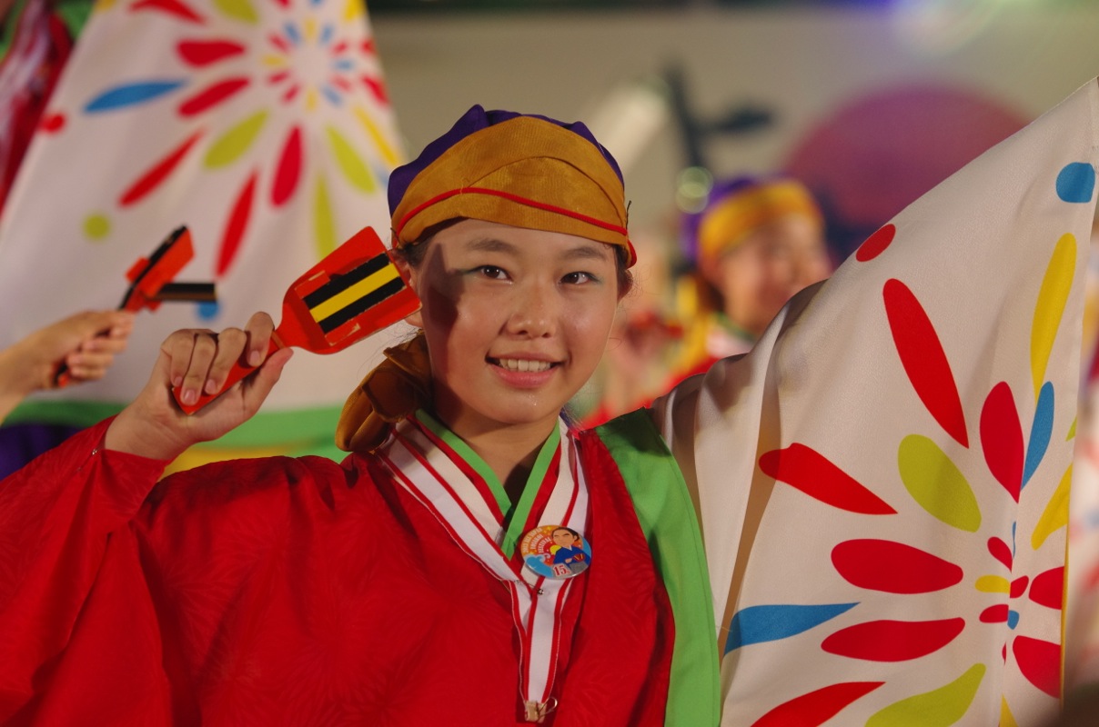 高知よさこい２０１３後夜祭中央公園その７（上町よさこい鳴子連）_a0009554_234742.jpg