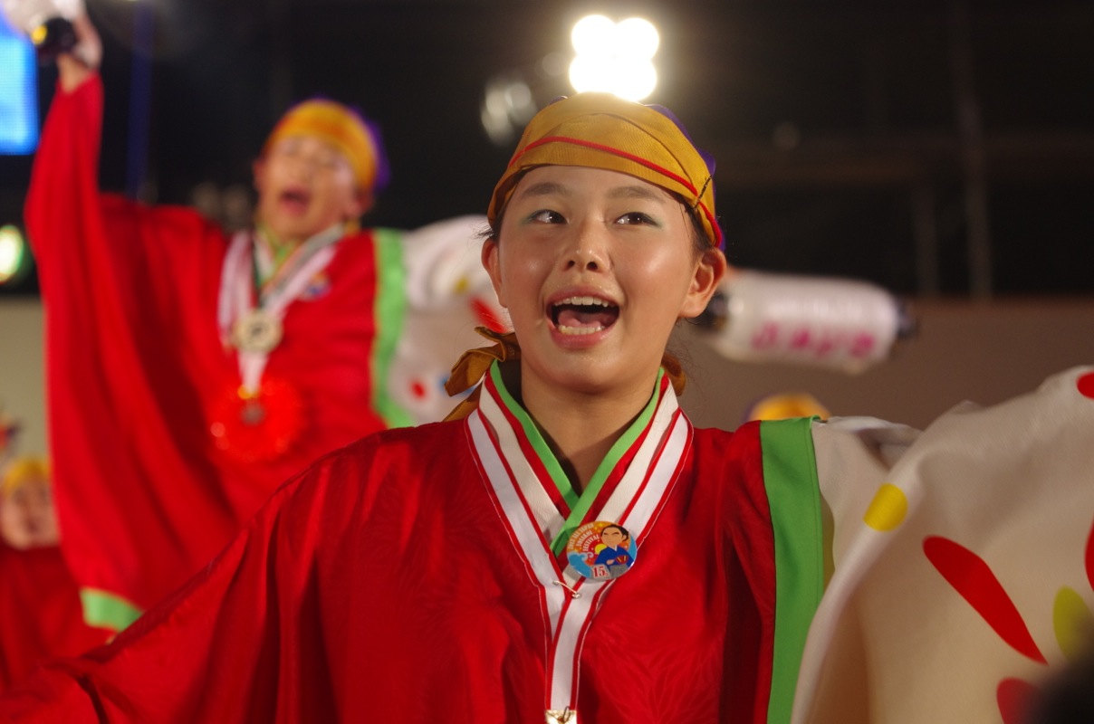 高知よさこい２０１３後夜祭中央公園その７（上町よさこい鳴子連）_a0009554_032347.jpg