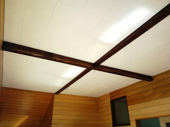 天井の化粧板を貼る 旦那編 隠れ家サロンの日常