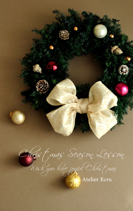 【募集】　2013 Christmas Season Lesson 第３弾　『Green Wreath』_c0167748_1110340.jpg