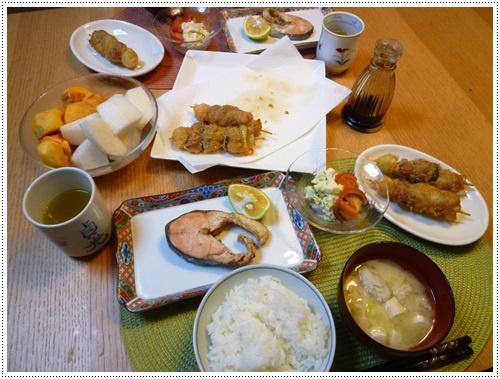 いただき物と残り物の家ご飯_b0175688_21214240.jpg