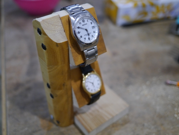 腕時計ディスプレイ スタンド の自作 近江ポタレレ日記 自転車二人旅